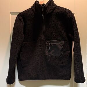 Everlane Black Fleece Pullover xs NWOT